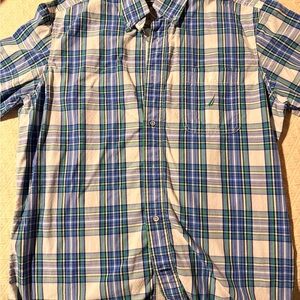 Men's Blue Plaid Shirt